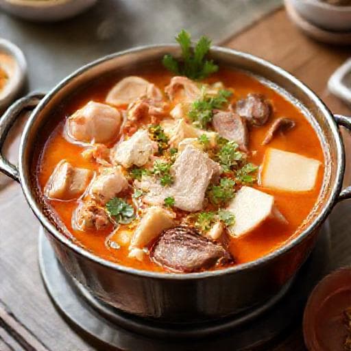 Lẩu riêu cua bắp bò sườn sụn
