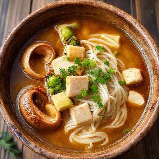 Bún ốc chuối đậu