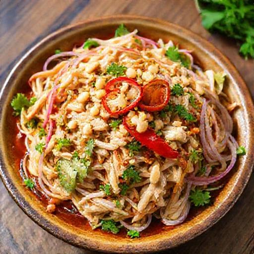 Gỏi Gà Rau Răm Miền Trung