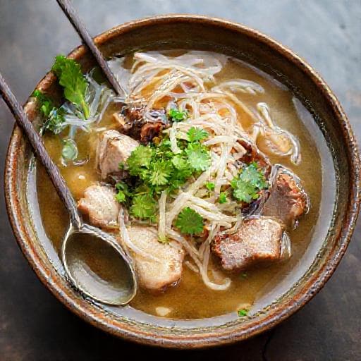 Bún dọc mùng truyền thống