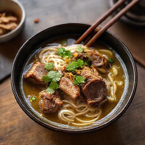 Bún măng vịt om kiểu miền Tây
