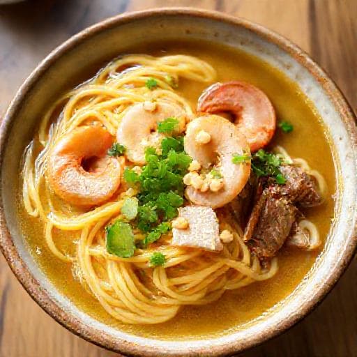 Mì Quảng Tôm Thịt Nhanh Gọn