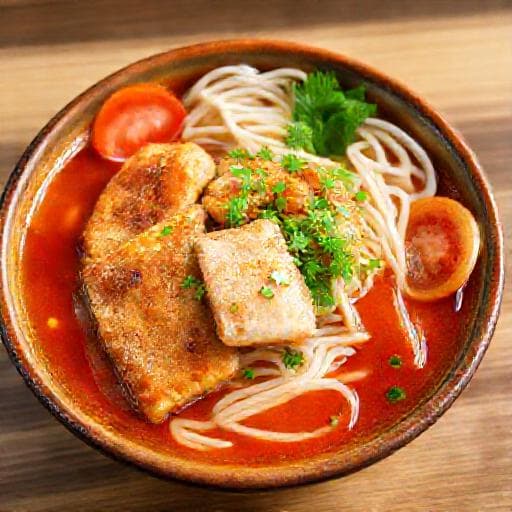 Bún cá Hải Phòng biến tấu với chả cá