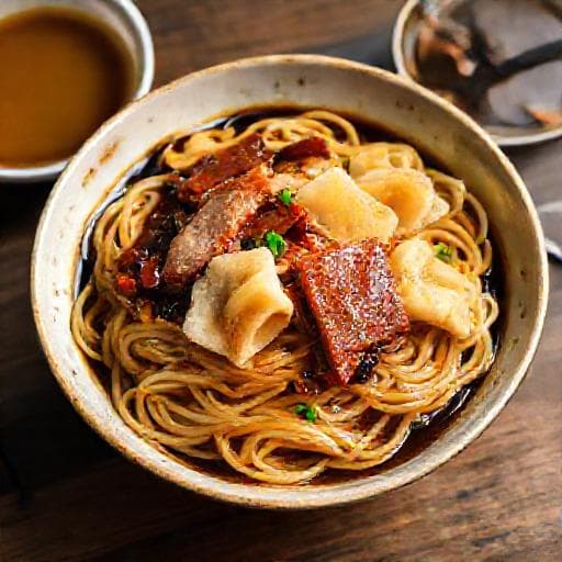Mì Hoành Thánh Khô Sốt Dầu Hào