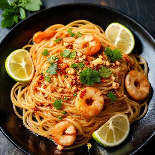 Miến Xào Hải Sản Sốt Cay Kiểu Thái