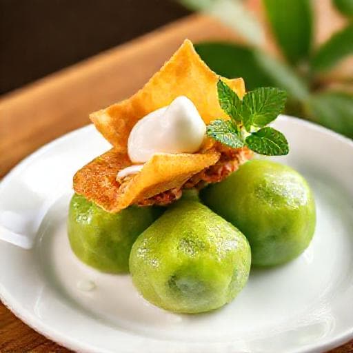 Bánh Ram Ít Tôm Thịt Lá Dứa