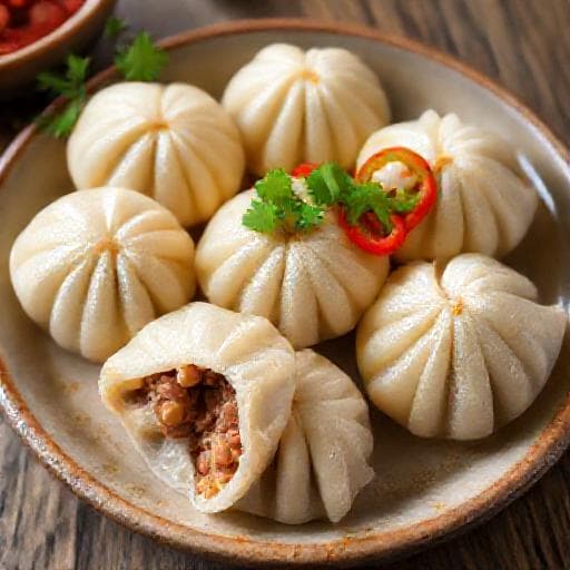 Bánh Ít Trần Nhân Thịt Truyền Thống