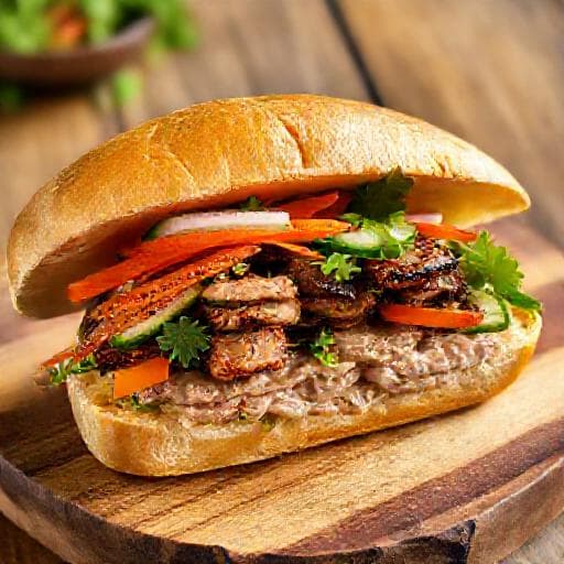 Bánh Mì Thịt Nướng Truyền Thống