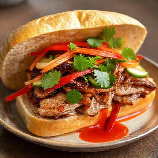 Bánh Mì Thịt Nướng Kiểu Huế