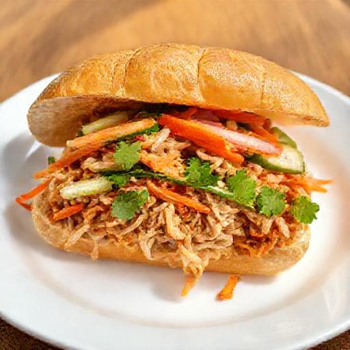 Bánh Mì Gà Xé Truyền Thống