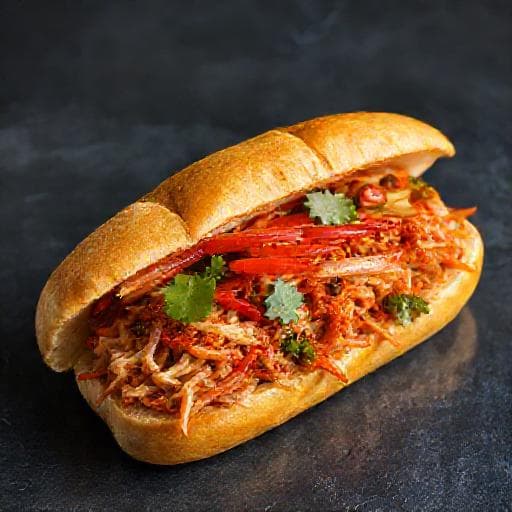 Bánh Mì Gà Xé Sa Tế