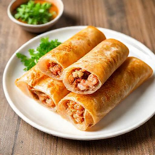 Nem Rán Tôm Thịt Nhanh Gọn