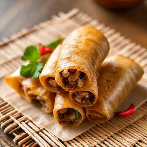 Nem Rán Chay Nấm Hương