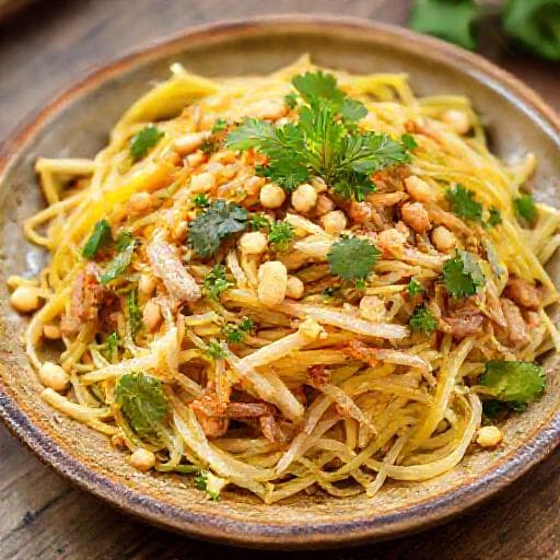 Gỏi xoài tôm khô và tai heo