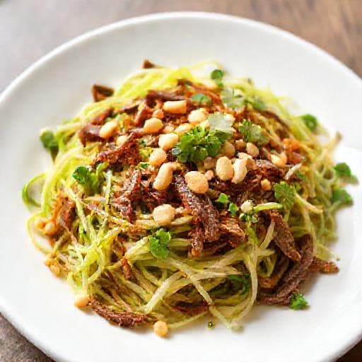 Nộm bò khô nhanh gọn