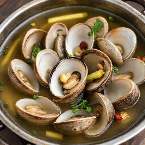 Nghêu hấp sả bia