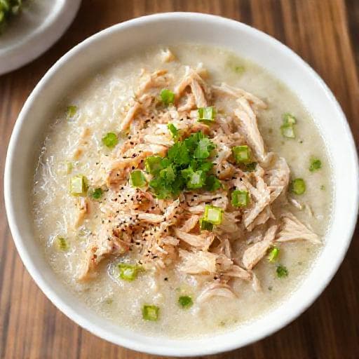 Cháo Gà Nhanh Gọn