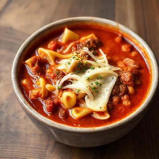 Súp Lasagna Nhanh Gọn