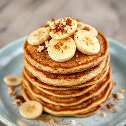 Bánh Kếp Chuối Yến Mạch Giàu Protein