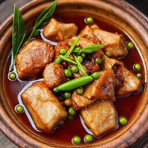 Cá Lóc Kho Tiêu Xanh