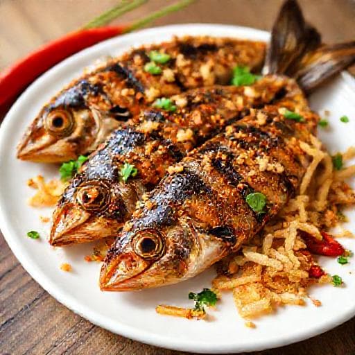 Cá Kèo Nướng Muối Ớt Tỏi Phi
