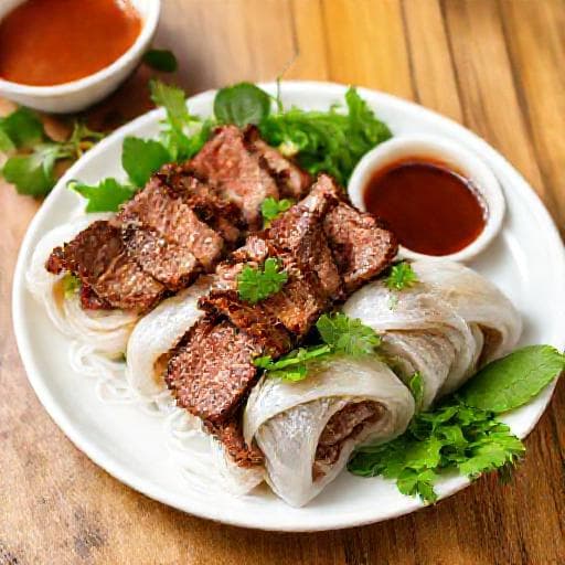 Phở Bò Cuốn Lát