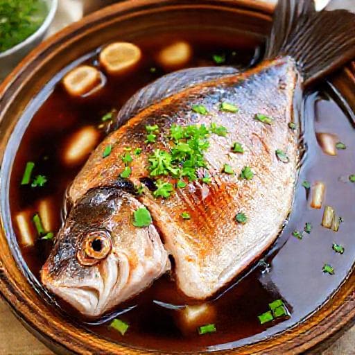 Cá Chẽm Hấp Xì Dầu Truyền Thống