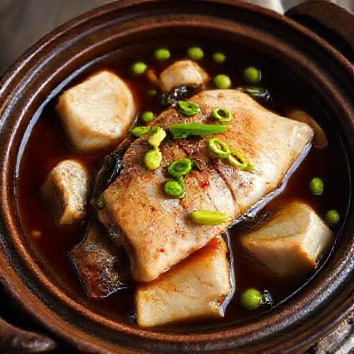 Cá trắm kho riềng tiêu xanh