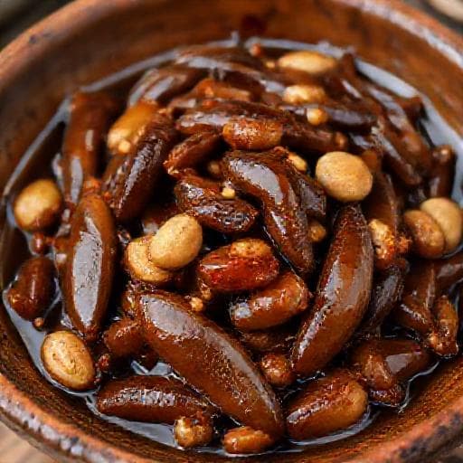 Cá cơm rim lạc truyền thống