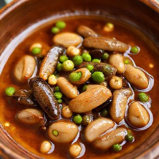 Cá cơm rim lạc tiêu xanh