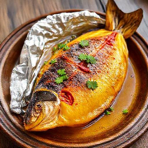Cá thu nướng giấy bạc kiểu miền Trung