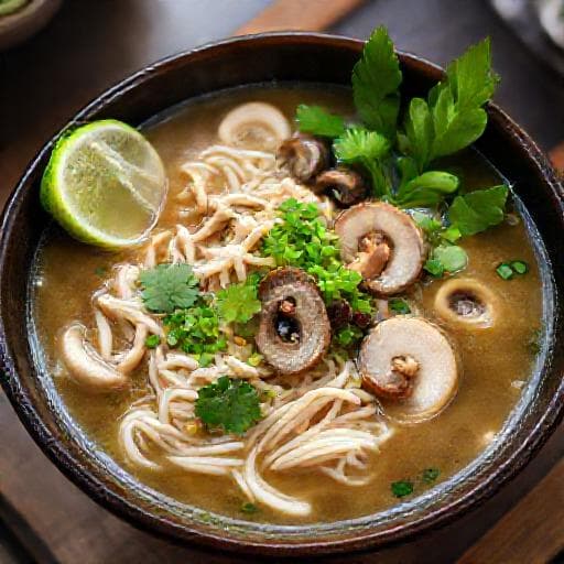 Phở Gà Độn Nấm