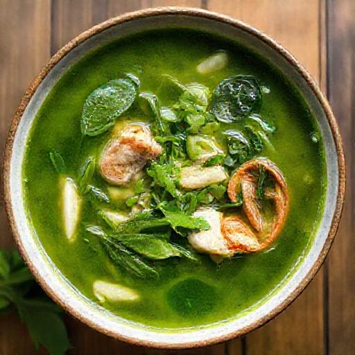 Canh cua rau đay mồng tơi nhanh gọn