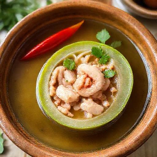 Canh Khổ Qua Nhồi Tôm Thịt Kiểu Miền Trung
