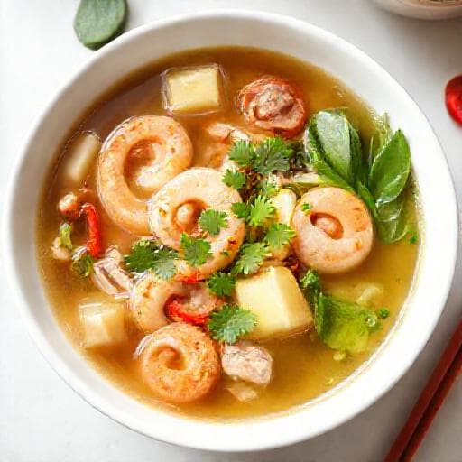Canh Chua Lá Giang Tôm Thịt Nhanh Gọn