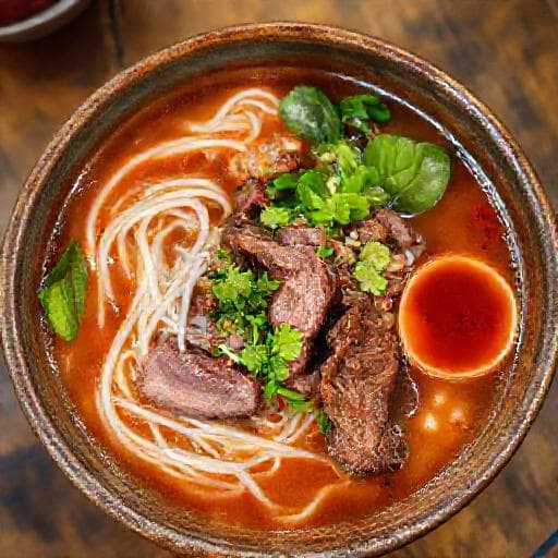 Phở Bò Tái Nạm Kiểu Miền Trung