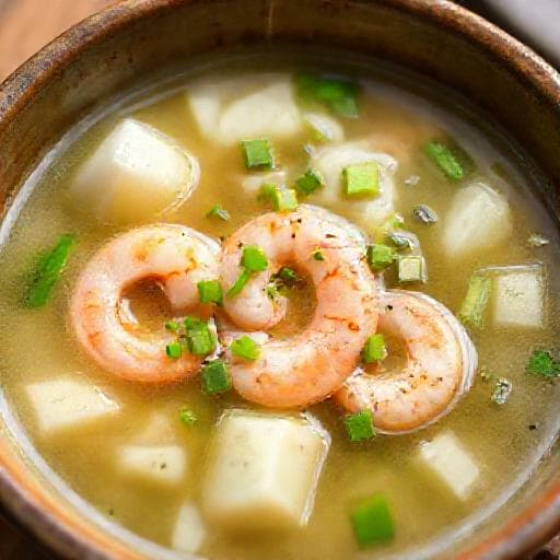 Canh bầu nấu tôm tươi