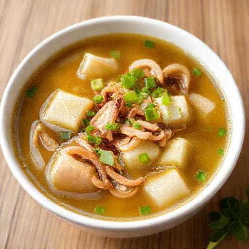 Canh bầu nấu tôm khô