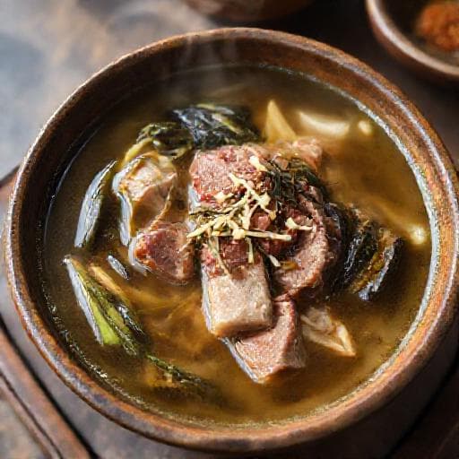 Canh rong biển thịt bò truyền thống