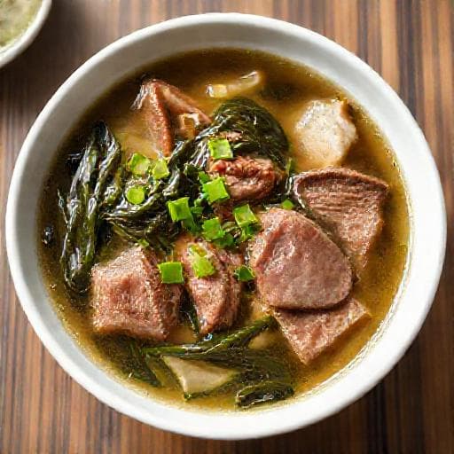 Canh rong biển thịt bò nhanh gọn