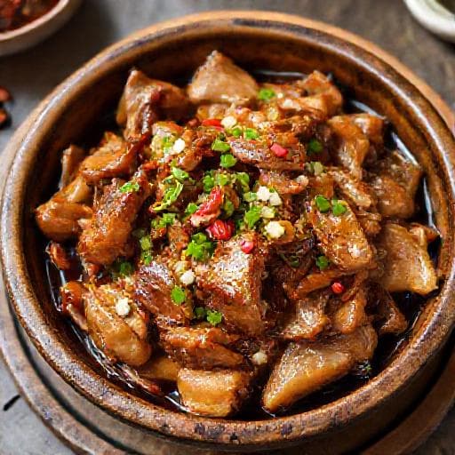 Thịt Rang Mắm Tép Truyền Thống