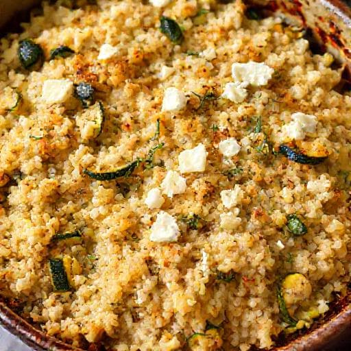 Тиквички с ориз и сирене (вариант)