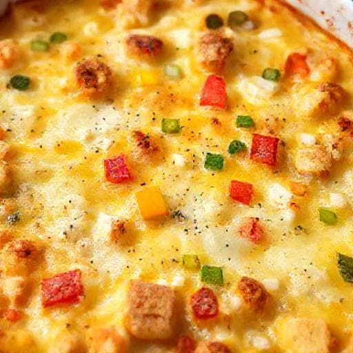 Кутмач със сирене и зеленчуци (регионална вариация)