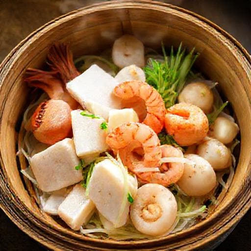 海鮮と豆腐のせいろ蒸し
