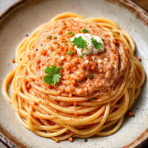 明太子クリームスパゲッティ