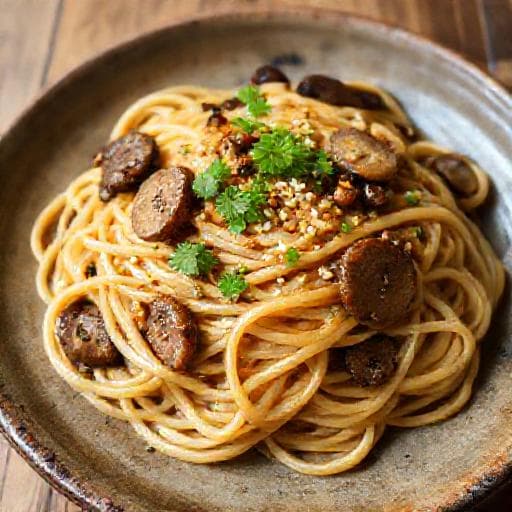 きのこの炊き込みご飯風 和風パスタ