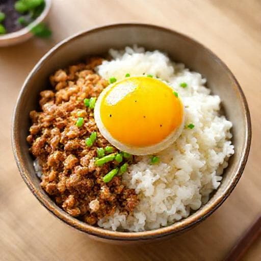 時短!鶏そぼろと炒り卵の彩り丼