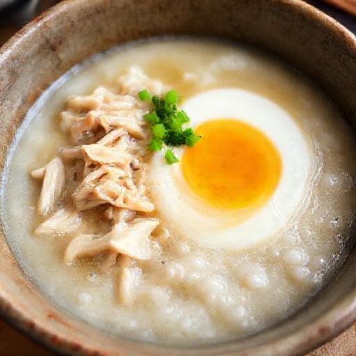 鶏肉と卵の雑炊
