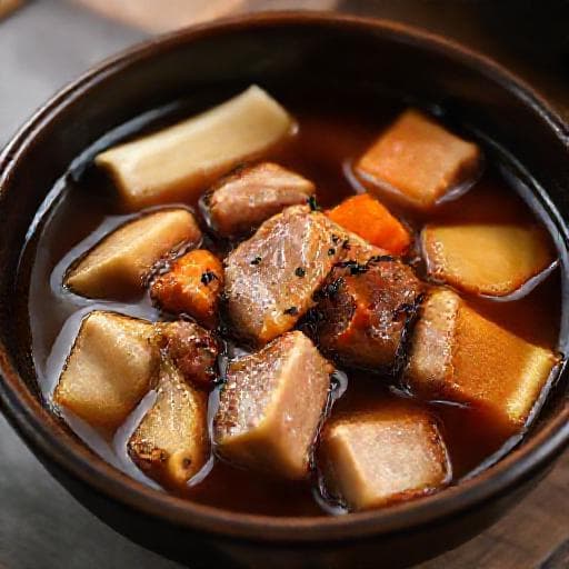 切り干し大根と豚バラ肉の煮物