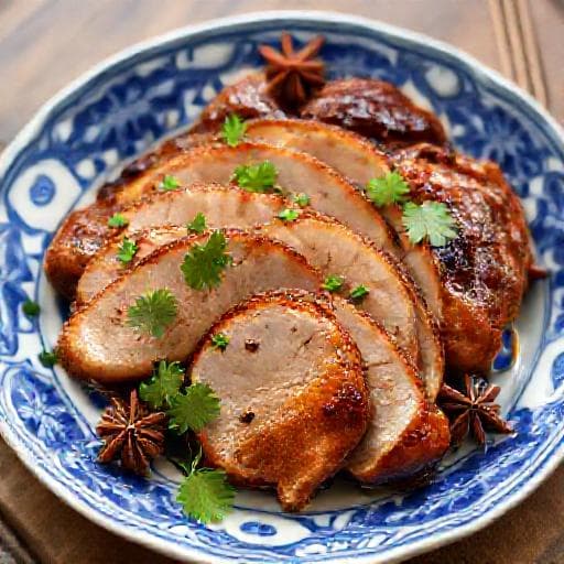 鶏もも肉の八角風味チャーシュー